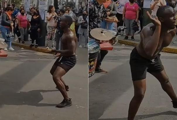 Un joven se graduó como piloto y lo festejó bailando en las calles de Lima.