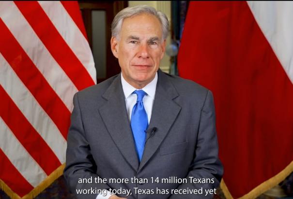 El gobernador de Texas, Greg Abbott.