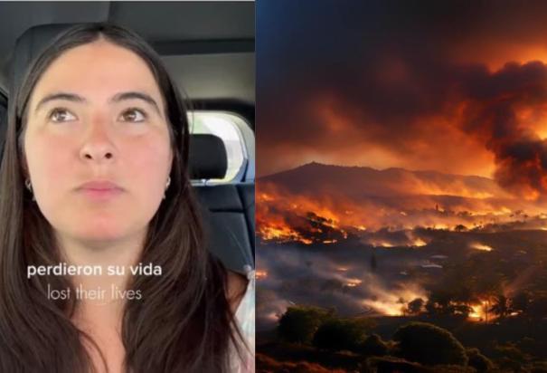 'Ahora todo está destruido': Mexicana cuenta el 'infierno' que fue tratar de salir de Hawái por los incendios