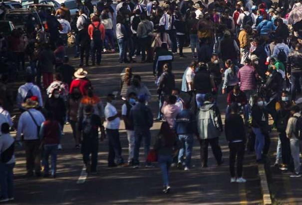 Un aspecto de una marcha en la CDMX