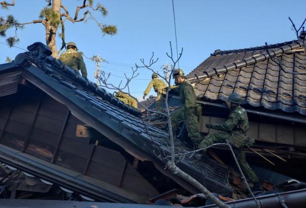 Ruinas en Ishikawa por el sismo.