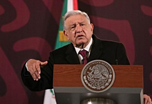 Andrés Manuel López Obrador, presidente de México, ofrece su conferencia de prensa este jueves 25 de abril del 2024, desde Palacio Nacional, en CDMX.