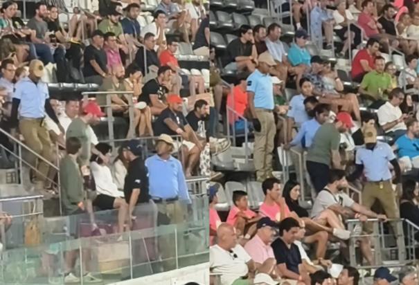 Aficionados gritan "CU, CU, Pumas" en el Abierto Mexicano de Tenis 2024