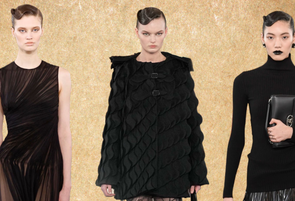 La nueva colección prêt-à-porter de Valentino marca el regreso de un total black look; así puedes recrearlo.