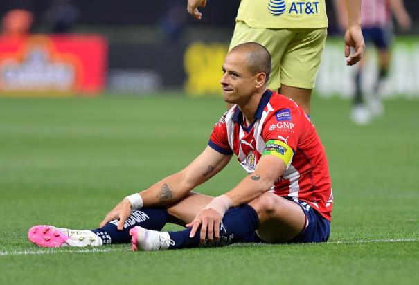 Javier 'Chicharito' Hernández durante el duelo de la Fecha 12 de la Liga MX entre Chivas y América, el 16 de marzo.