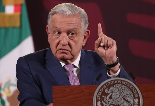 Andrés Manuel López Obrador, presidente de México, ofrece su conferencia de prensa este lunes 20 de mayo del 2024, desde Palacio Nacional, en la CDMX.