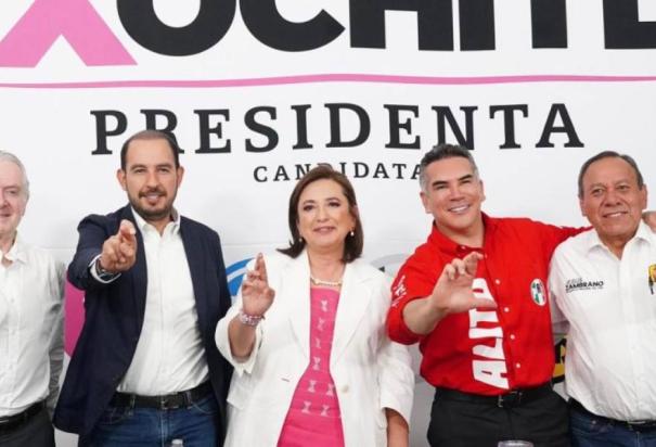 Xóchitl Gálvez y partidos acuerdan redoblar esfuerzos rumbo a la Presidencia.