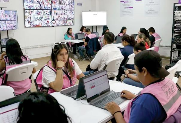 Simulacro del PREP realizado en el Impepac, el pasado 17 de mayo.