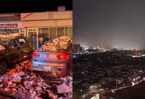 Estos fueron los daños que dejaron las fuertes lluvias en Monterrey el jueves.