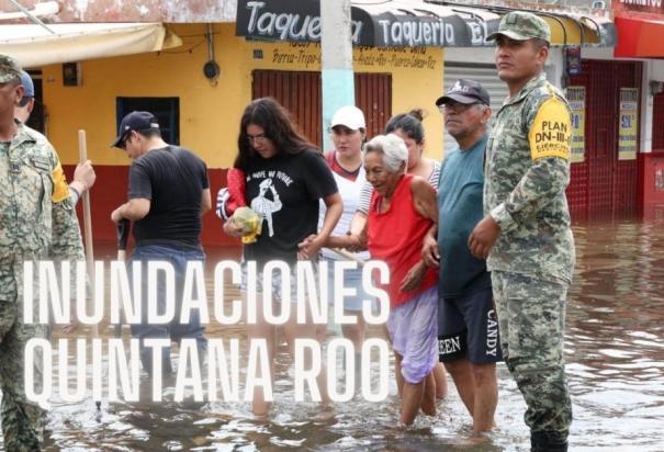 Así podrías apoyar en las inundaciones en Chetumal.