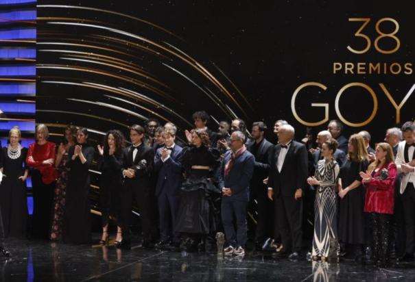 Ganadores de la edición pasada de los Premios Goya.