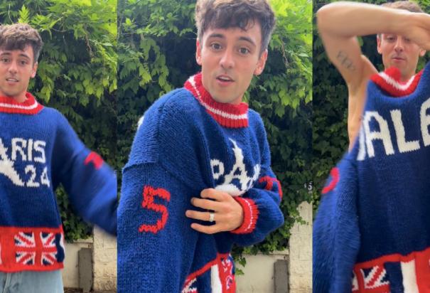 Tom Daley y el hermoso suéter que tejió para celebrar sus Juegos Olímpicos