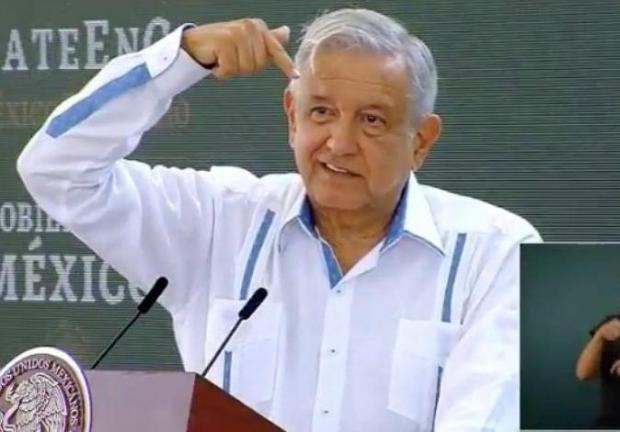El presidente de México, Andrés Manuel López Obrador, el 14 de agosto de 2020