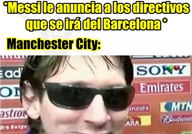 Memes de la salida de Messi del Barcelona