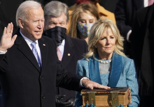 Joe Biden es juramentado como presidente de los Estados Unidos, el 20 de enero de 2021.