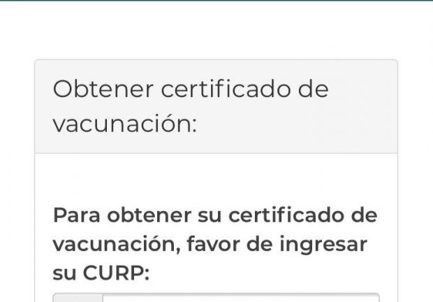 Certificado de Vacunación COVID-19