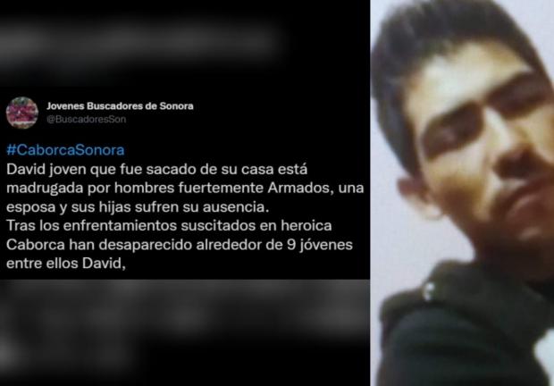 Jovenes Buscadores de Sonora denunciaron la desaparición de 9 personas tras balaceras en Caborca.