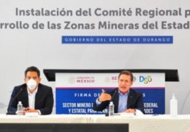 "Hoy es un día importante para Durango porque después de meses, prácticamente años, se vuelve a ejecutar el Fondo Minero”, expresó Aispuro Torres