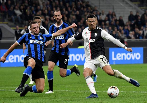 Cristiano Ronaldo, en el duelo ante el Inter, el 8 de marzo.