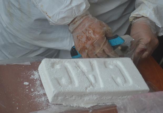 Cocaína confiscada en operativos de seguridad por parte de fuerzas federales.