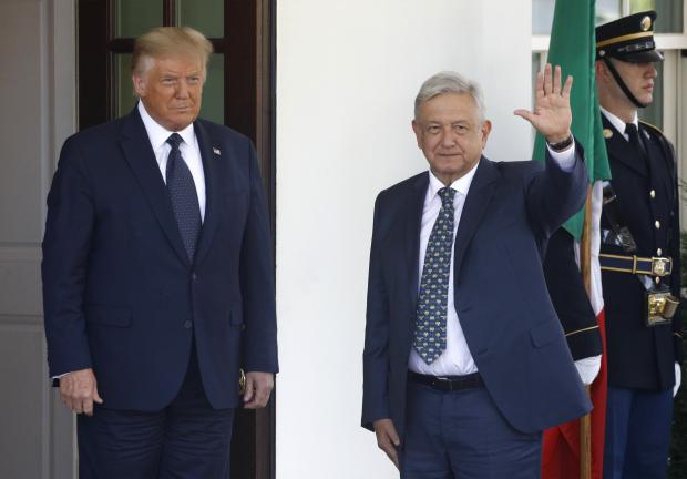 Donald Trump y Andrés Manuel López Obrador, el 8 de julio de 2020.