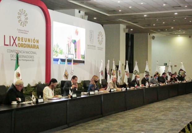 Gobernadores y gobernadoras de los 32 estados del país se reunieron en San Luis Potosí.