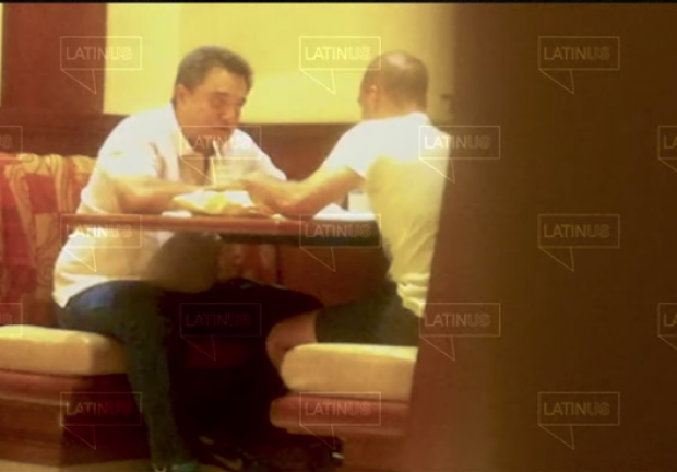 Video de encuentro de David León y Pío López Obrador en mayo de 2015.