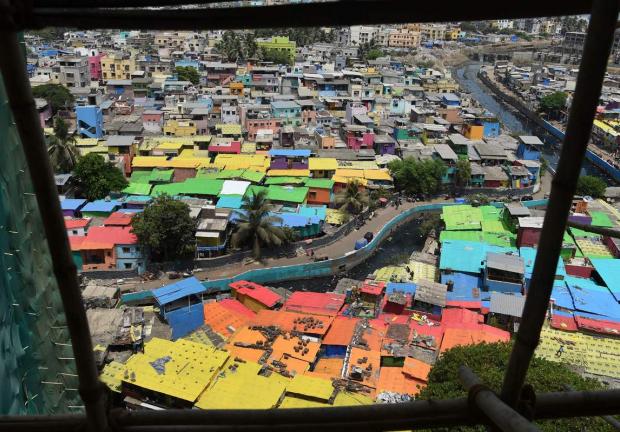 Imagen de los tejados de Mumbai