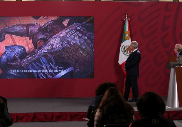 El presidente de México, presentó el plan para conmemorar los 500 años de la caída de de México-Tenochtitlán en 1521.