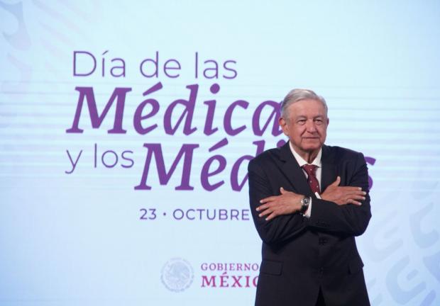 El presidente de México, Andrés Manuel López Obrador, el 23 de octubre de 2020.