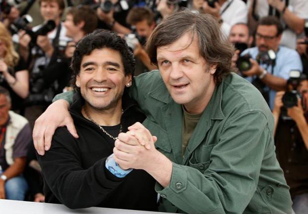Diego Armando Maradona y el cineasta serbio Emir Kusturica