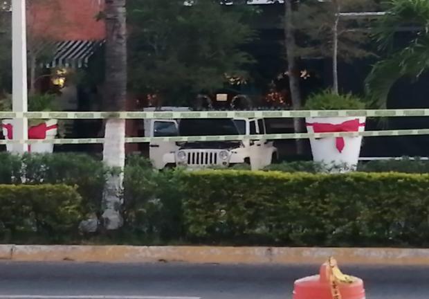 Inmediaciones del restaurante donde fue asesinado el exgobernador de Jalisco, Aristóteles Sandoval, el 18 de diciembre.