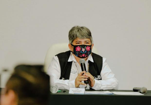 La secretaria de Salud de Tamaulipas, Gloria de Jesús Molina Gamboa.