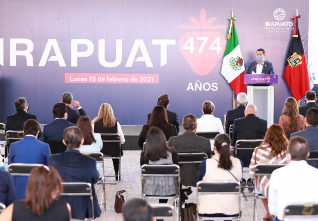 El gobernador de Guanajuato, Diego Sinhue Rodríguez Vallejo resaltó que Irapuato, nació con vocación de grandeza.