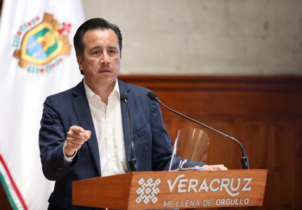 El gobernador de Veracruz, Cuitláhuac García Jiménez.