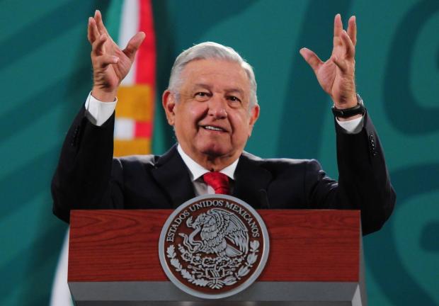 El Presidente Andrés Manuel López Obrador, el 22 de abril de 2021.