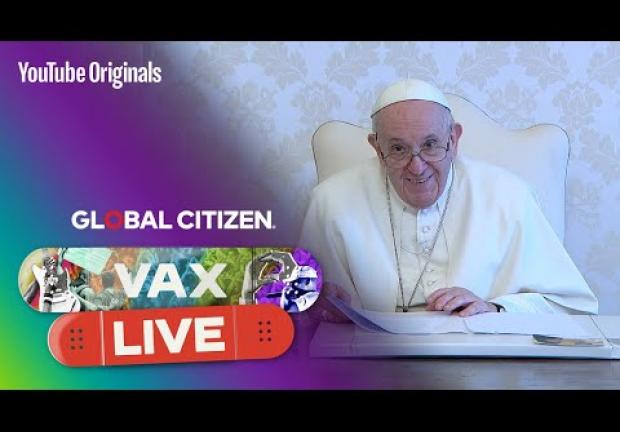 Mensaje del Papa Francisco en el concierto Vax Live.