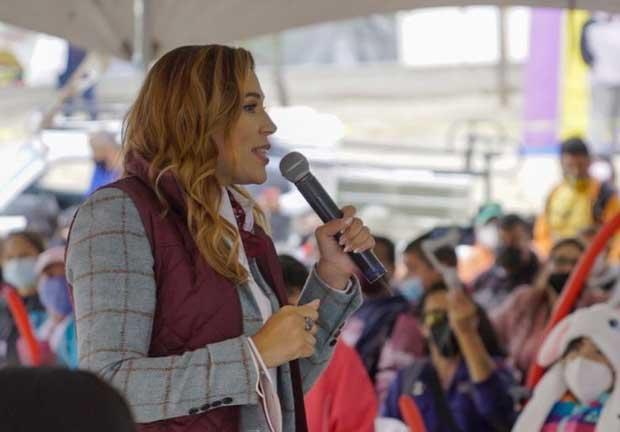 La candidata a la gubernatura de la coalición “Juntos Haremos Historia en Baja California”, Marina del Pilar Ávila Olmeda