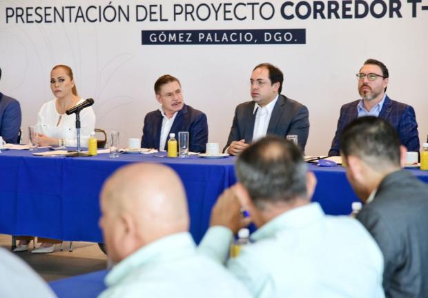 El gobernador José Rosas Aispuro Torres expresó que el Corredor T-Mec es un proyecto muy importante que se logrará con la participación de los Gobiernos y de la sociedad.
