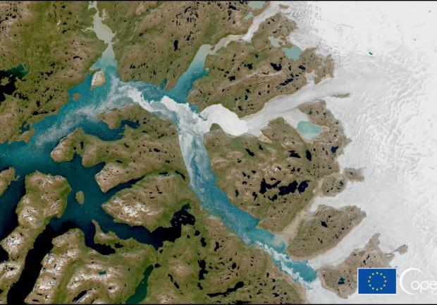 El casquete de hielo en Groenlandia está perdiendo una cantidad récord de toneladas