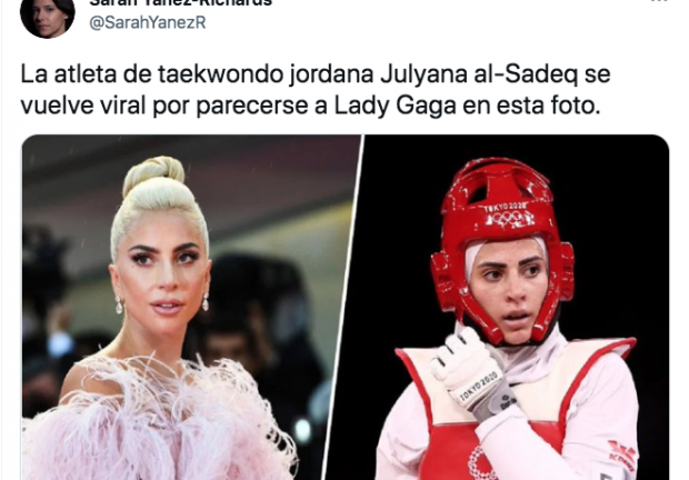 Doble de Lady Gaga compite en los JO