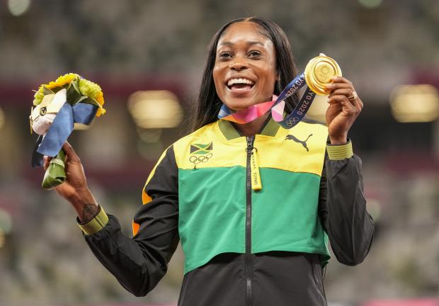 ELAINE 
THOMPSON-HERAH
País: Jamaica
Disciplina: Atletismo
Logros: Oro 100 metros planos,
oro en 200 metros planos y
oro en relevos 4x100