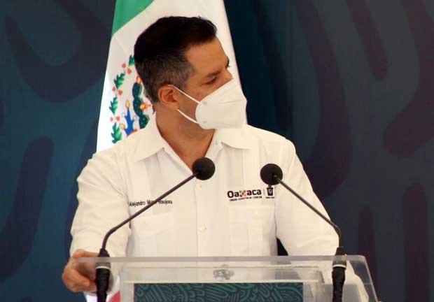 el Mandatario Oaxaqueño, Alejandro Murat, agradeció el apoyo del Gobierno de México para volver a poner de pie al estado de Oaxaca