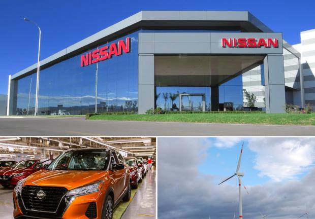 Nissan Versa es uno de los vehículos actualmente producidos en Nissan Aguascalientes A1 utilizando energía renovable.