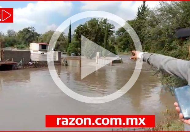 Inundaciones en Hidalgo: Al menos 10 familias, atrapadas en viviendas de Tula
