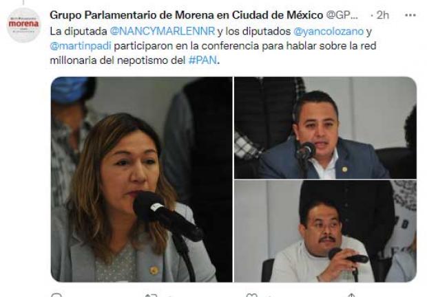 Diputados de Morena acusan red de nepotismo del PAN en alcaldías de la CDMX