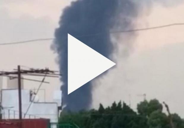 Video del incendio registrado en la colonia Coltongo, alcaldía Azcapotzalco.