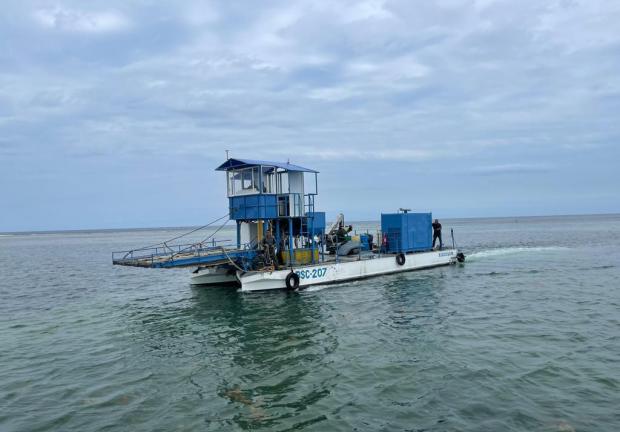 La Marina mantiene acciones para la contención del fenómeno atípico del sargazo en el estado de Quintana Roo