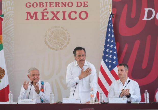 Cuitláhuac García Jiménez, gobernador de Veracruz en la Cumbre sobre el Desarrollo del Istmo de Tehuantepec
