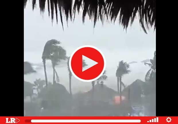 Así se ven los primeros efectos del huracán "Agatha" en las costas de Oaxaca